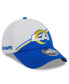 Фото #1 товара Men's White, Royal Los Angeles Rams 2023 Sideline 9FORTY Adjustable Hat
