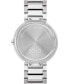 ფოტო #3 პროდუქტის Women's Bold Horizon Swiss Quartz Silver-Tone Stainless Steel Watch 34mm