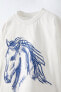 Фото #3 товара Raised horse print t-shirt