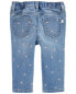 Фото #6 товара Baby Heart Print Pull-On Denim Pants 3M