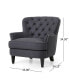 Фото #5 товара Correia Contemporary Tufted Club Chair and Ottoman Set, 2 Piece