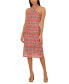 ფოტო #1 პროდუქტის Women's Crochet Stripe Halter Sleeveless Sheath Dress