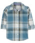 Toddler 2-Piece Plaid Button-Front Shirt & Chino Pants Set 5T