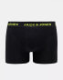 Jack & Jones 3 pack trunks in skull print