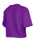 Фото #2 товара Women's Purple Los Angeles Lakers Cropped T-shirt