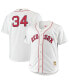 Фото #4 товара Men's David Ortiz White Boston Red Sox Big and Tall Home Authentic Player Jersey
