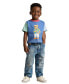 ფოტო #2 პროდუქტის Toddler and Little Boys Polo Bear Color-Blocked Cotton T-shirt