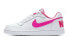 Кеды Nike Court Borough Low детские бело-розовые 845104-100 38 - фото #1