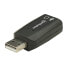 Фото #8 товара Manhattan USB-A адаптер с двумя 3.5 мм разъемами - черный