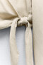 Фото #10 товара Короткая блуза с запáхом ZARA