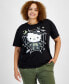 Фото #1 товара Trendy Plus Size Hello Kitty Halloween Short-Sleeve T-Shirt