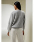 Фото #3 товара Women's Brushed Cashmere Pullover Sweater for Women