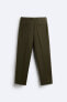 Фото #9 товара Костюмные брюки из смесовой шерсти ZARA