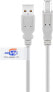 Фото #3 товара Wentronic USB 2.0 Hi-Speed Cable with USB Certificate - grey - 5m - 5 m - USB A - USB B - USB 2.0 - 480 Mbit/s - Grey