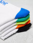 Фото #6 товара Jack & Jones 5 pack tennis socks with contrast logo in multi