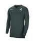 Men's Green Michigan State Spartans 2022 Coach Performance Long Sleeve V-Neck T-shirt