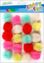 Фото #1 товара Craft with Fun CF OZDOBA DEK POMPON TIUL 20SZT 2,5CM MIX 12/144