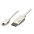 Фото #2 товара Lindy Mini DP to DP cable - white 3m - 3 m - Mini DisplayPort - DisplayPort - Male - Male - 3840 x 2160 pixels