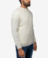 Фото #3 товара Men's Ribbed Mock Neck Quarter-Zip Sweater
