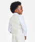 ფოტო #3 პროდუქტის Little Boys Machine Washable Natural-Linen-Look Vest, Shirt, Pants, Bowtie and Pocket Square, 5 Piece Set