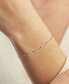 ფოტო #2 პროდუქტის Diamond Accent Bezel & Enamel Bead Bracelet in Sterling Silver or 14k Gold-Plated Sterling Silver