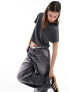 Фото #1 товара Superdry Slouchy cropped t-shirt in cosmo grey marl