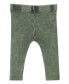 ფოტო #1 პროდუქტის Baby Girls Ribbed Skinny Pull On Leggings