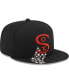 Men's Black Chicago White Sox Meteor 59FIFTY Fitted Hat