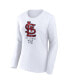 Women's White St. Louis Cardinals Long Sleeve T-shirt