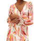 Fat Face Women's Peony Painted Leaves Maxi Dress