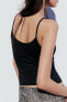 Polyamide top with thin straps