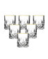 Siena Collection 4 Piece Shot Glass with Gold Trim Set