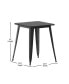 Фото #20 товара Dryden Indoor/Outdoor Dining Table, 23.75" Square All Weather Poly Resin Top With Steel Base