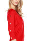 ფოტო #2 პროდუქტის Women's Rivet-Trim Dolman-Sleeve Sweater