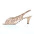 Фото #7 товара David Tate Rosie Womens Beige Extra Wide Synthetic Slingback Heels Shoes