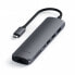 Фото #3 товара Satechi Aluminum USB-C Slim Multi-Port 7 in 1 Adapter"Space Grau USB-C 7 in 1