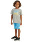 Комплект для мальчиков adidas little Boys Essential Heather Football футболка и шорты, 2 шт. Gry Heathr, 6 - фото #5