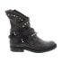 A.S.98 Vianne 250202-102 Womens Gray Leather Hook & Loop Casual Dress Boots