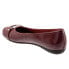 Фото #5 товара Trotters Sizzle Sign T1251-654 Womens Burgundy Narrow Ballet Flats Shoes 11