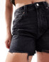 Фото #3 товара ASOS DESIGN Hourglass denim dad short in wash black