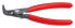 KNIPEX 49 41 A01 - Circlip pliers - Chromium-vanadium steel - Plastic - Red - 13 cm - 102 g