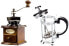 Фото #4 товара Kuaetily Manual Coffee Grinder Set Portable Hand Crank Ceramic Grinder Wood and Metal