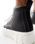 Фото #3 товара Tommy Jeans chunky platform trainers in black