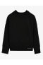 W Soft Touch Eco Crew Neck Sweatshirt Kadın Siyah Sweatshirt S232181-001