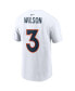 Фото #4 товара Men's Russell Wilson White Denver Broncos Player Name & Number T-shirt