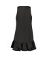 ფოტო #5 პროდუქტის Women's Crepe Sleeveless Ruffle Hem Mini Dress