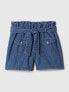 Фото #4 товара Kids High Rise Paperbag Denim Shorts