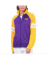 Фото #1 товара Women's Purple Los Angeles Lakers Main Player Raglan Rhinestone Full-Zip Track Jacket