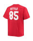 Men's George Kittle Scarlet San Francisco 49ers Big and Tall Player Name and Number T-shirt Красный, 3XT - фото #3