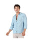 Фото #1 товара Рубашка мужская Campus Sutra светло-голубая текстурированная классического кроя